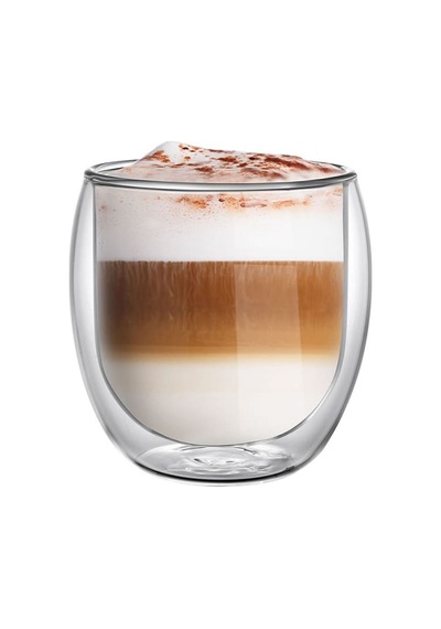 Leggno Vetro Çift Cidarlı Latte Bardağı 2li 400 Ml Le-vtr7000dlglt40 Leggno Çok Renkli