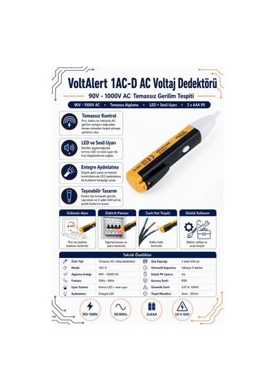 Voltalert 1ac-d Ac Voltaj Dedektörü