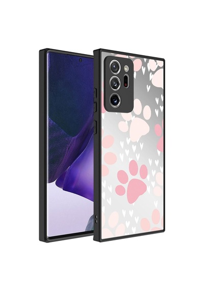 Galaxy Note 20 Ultra Kılıf Aynalı Desenli Kamera Korumalı Parlak Zore Mirror Kapak Pati