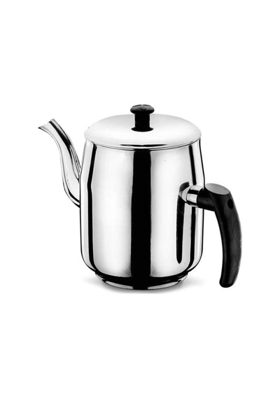 Paslanmaz Çelik Çaydanlık, 3,1 Litre, Siyah Kulplu 1.5 L