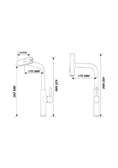 Rena Design Çok Modlu Inox Mutfak Evye Bataryasi Mat Gri Musluk Spiralli Çek Birak Başlik Yağmurlama