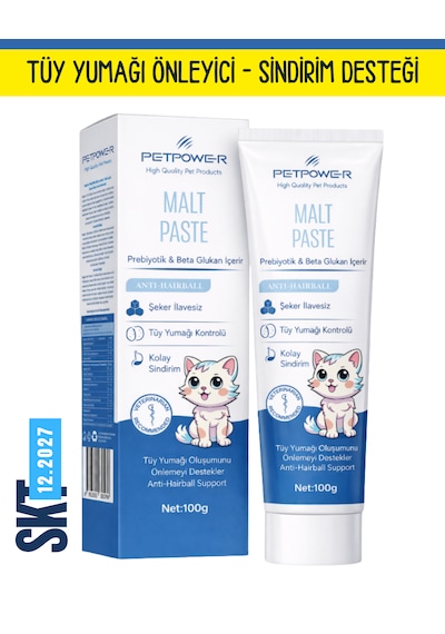Petpower Tüy Yumağı Önleyici Kedi Maltı 100 G