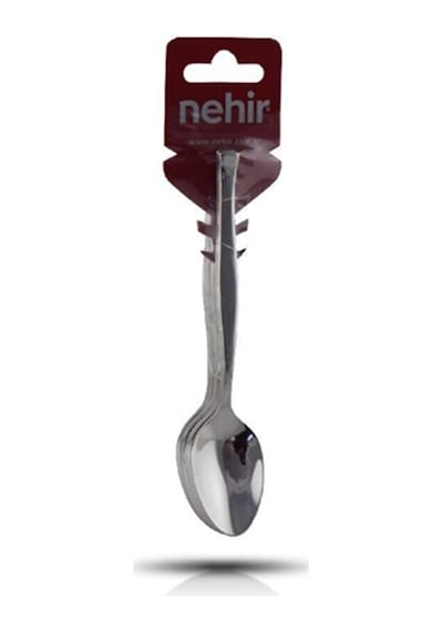 Nehir Zarif 6 Parça Çay Kaşığı Seti Gümüş