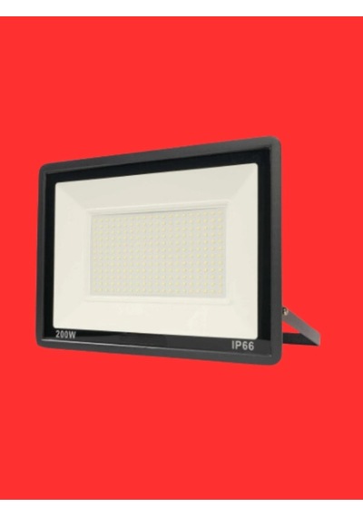 200 Watt Siyah Slim Kasa Kırmızı Işık Ip65 Led Projektör