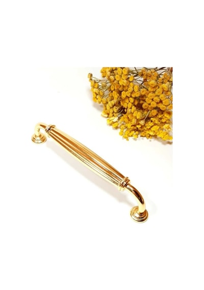 Kardelen Altın 128 Mm Metal Kulp Modelleri Zamak Dolap Çekmece Mobilya Mutfak Kulbu Altın