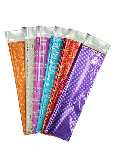 Şeylişeyler - Metalize Yapışkanlı Hediye Poşeti 17 25 Cm 1 Paket 100 Adet