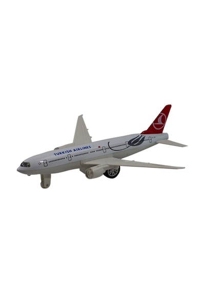 Oyuncak Uçak 380 Metal Işıklı Sesli Çek Bırak 20 Cm