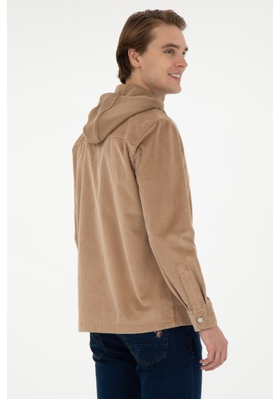 U.s. Polo Assn. Erkek Camel Gömlek Desenli 50292451-vr015 Camel