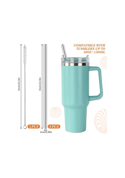 3 Parça Paslanmaz Çelik Pipet Seti Sarı