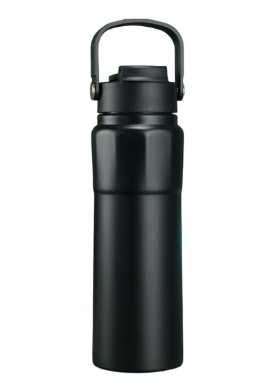 Çelik İçli Termos 750 Ml Siyah Skm001 Açık Beyaz