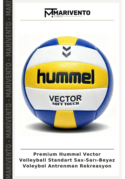 Premium Hummel Vector Volleyball Standart Sax-sarı-beyaz Voleybol Antrenman Rekreasyon Çok Renkli