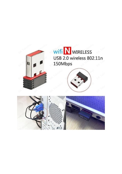 Mini Usb Wireless Dongle 802.11 B/g/n 150mbps Kablosuz Wifi Adaptör