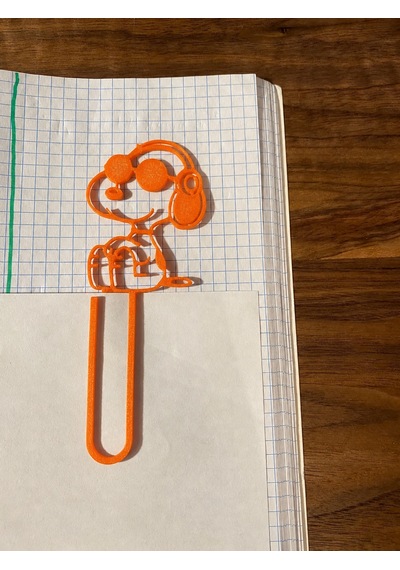 3d Baskı Gözlüklü Sevimli Köpek Figürlü Kitap Ayracı 4lü - - Turuncu