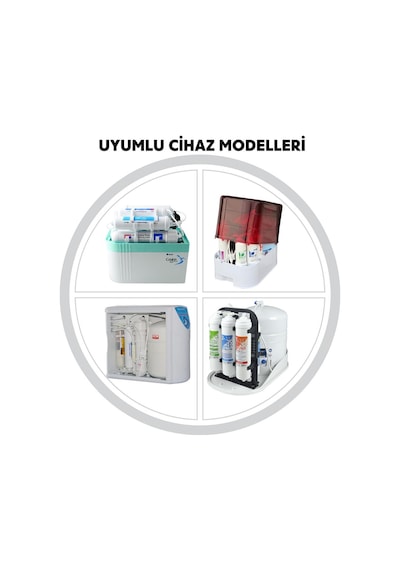 Kapalı Kasa Su Arıtma Cihazı 7 Li Inline Filtresi Seti 11 Aşamalı Vontron Membran