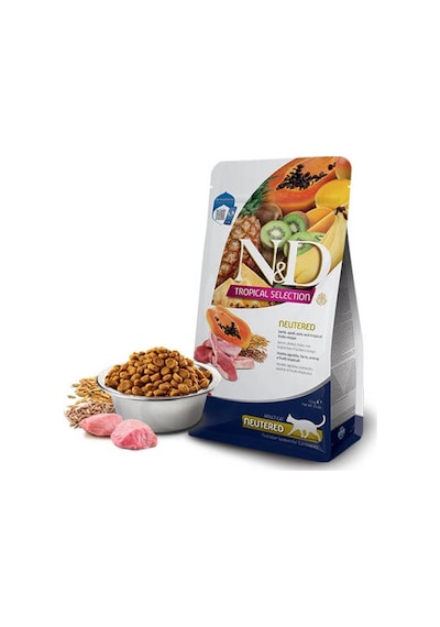 N&d Tropical Selection Kuzu Etli Ve Tropikal Meyveli Kısırlaştırılmış Kedi Maması 10 Kg