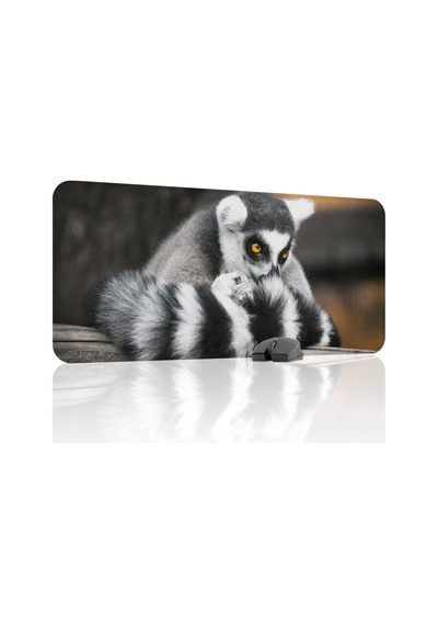 Lemur Kaymaz Dikişli Kauçuk Oyuncu Mousepad V5 - 90x40 Xxl Gaming Mouse Pad Fare Altlığı