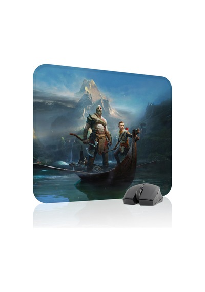 God Of War Kaymaz Dikişli Kauçuk Oyuncu Mousepad V3 - 48x40 Xl Gaming Mouse Pad Fare Altlığı