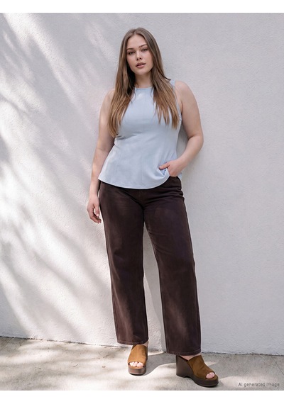 Lcwaıkıkı Curve Mavi Büyük Beden Fırfırlı Peplum Bluz