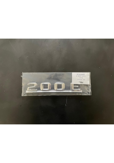 W124 200e Bağaj Tip Yazısı