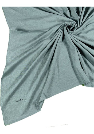 Mim Eşarp Tuana Eşarp Pamuk Jazz Caz Eşarp 110x110cm Su Yeşili