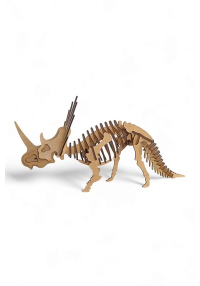 Ahşap Maket Dinozor Styracosaurus 150 X 210 X 420mm