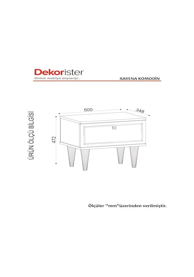 Dekorister  Exclusive Ravenna Komidin  Beyaz-Mermer