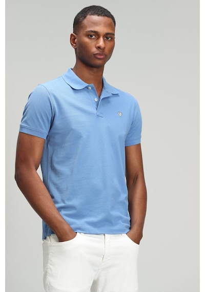 Lufian Erkek Laon Spor Polo Yaka T-Shirt 627111040091 Mavi