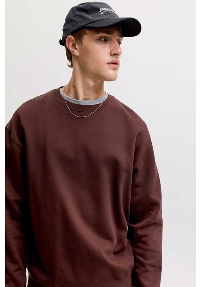 Jack & Jones Jjeace Sweat Crew Neck Noos Kahverengi
