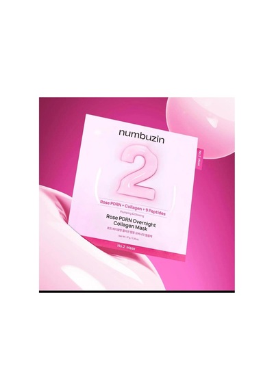 Numbuzin No.2 Rose Pdrn Kolajen İçeren Kozmetik Kağıt Yüz Maskesi 33 Ml