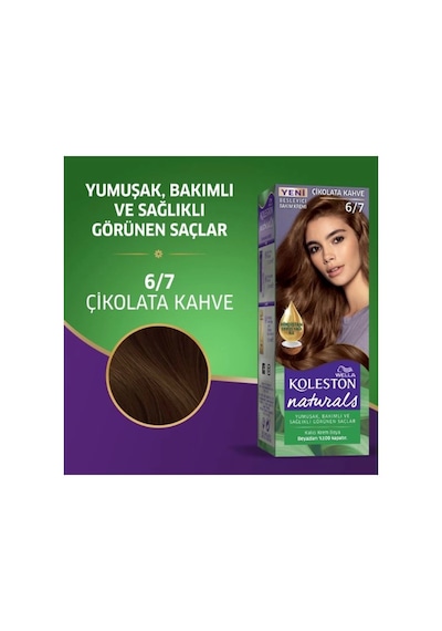 Hubrendy Tedarik Naturals Saç Boyası Çikolata Kahve 6/7
