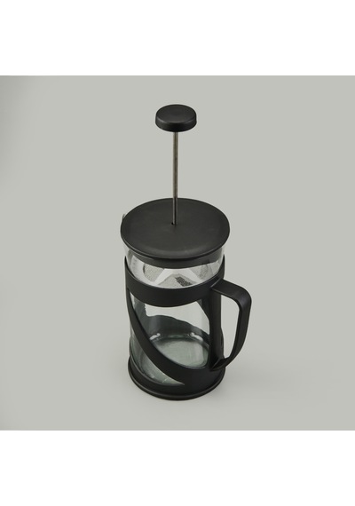 French Press - Şeffaf / Siyah - 600 Ml Çok Renkli