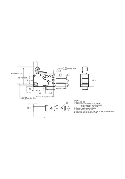 Ic-175 Micro Switch Kısa Makara 16a