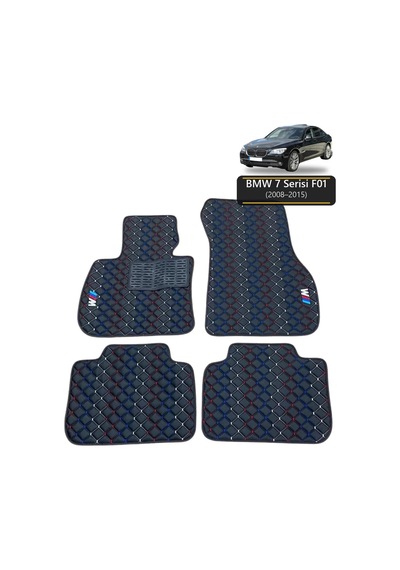 Oto Halı Paspas Bmw 7 Serisi F01 2008-2015 Uyumlu M Performance M Teknik Sport Kaymaz & Şık Tasarım - Tasarım 6