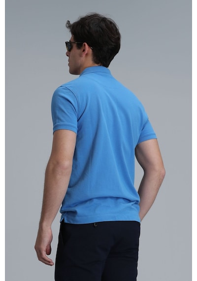 Lufian Erkek Laon Smart Polo T-shirt 111040164 Açık Mavi