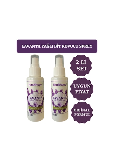 Healthsev 2 Adet Lavanta Yağlı Bit Kovucu Saç Bakım Spreyi 100 Ml