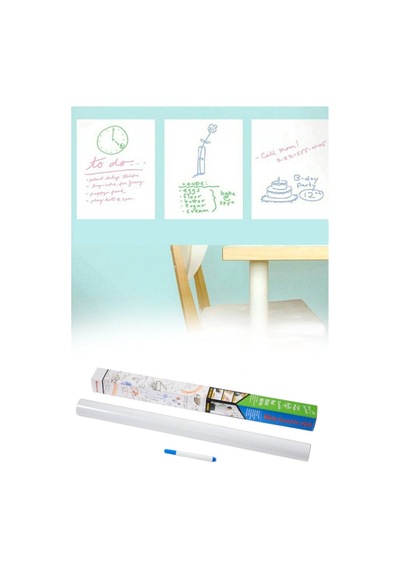 Biishe Silinebilir Kalemli Sticker Duvara Yapışabilen Yazı Tahtası 60x100 Cm