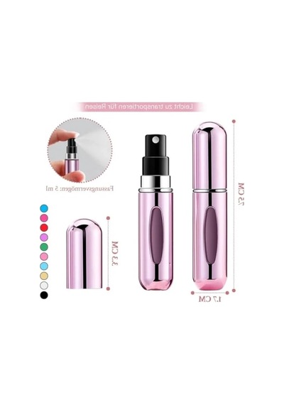 Doldurulabilir Metal Parfüm Şişesi, 5ml 0000 Parlak Vernik