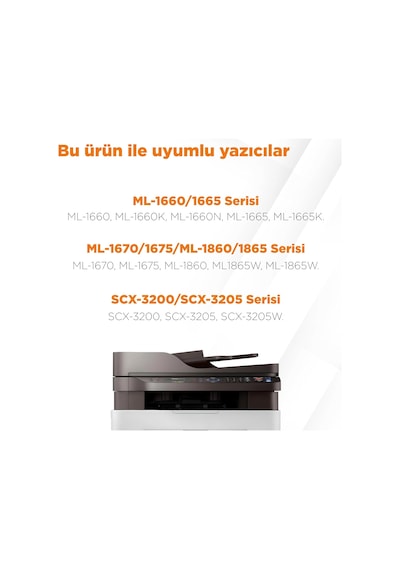 Mlt-d104s Uyumlu Toner 2'li  Paket/ Ml-1660 / Ml-1665 / Ml-1670 / Ml-1675 Samsung Uyum