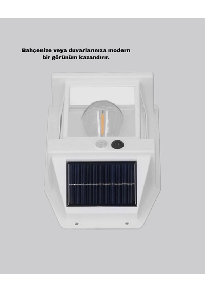 Lb Güneş Enerjili Dış Mekan Sensörlü Duvar Lambası Ip65 Su Geçirmez Çok Renkli