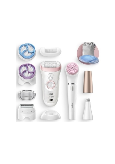 Braun Silk-Epil 9 9975 SensoSmart Islak Kuru 8 Ek Parçalı Epilatör