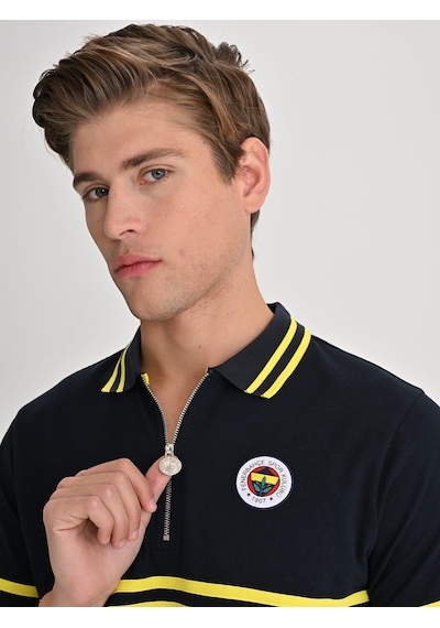 Fenerbahçe Tribün Sarı Lacivert Erkek Polo Tshirt Fb Laci Yeni