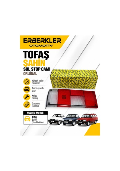 Tofaş Şahin Sol Stop Camı - Erb360