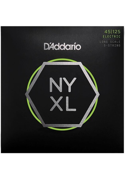 Daddario Nyxl45125 Bas Gitar Tel Seti Nyxl Nickel Wound, 5-tel, .045-.125