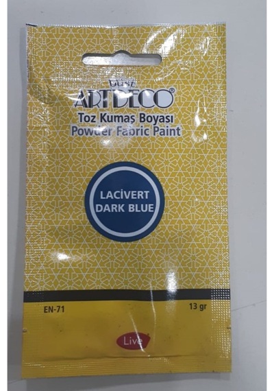 Artdeko Toz Kumaş Boyası 13 Gr Lacivert Lacivert