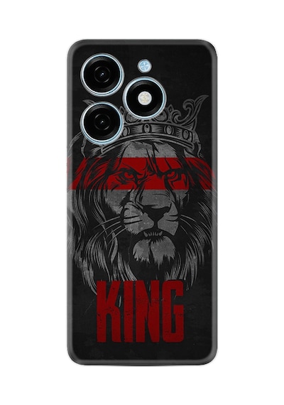 Tecno Spark Go 2024 Kılıf Desenli Silikon Platinium Series King 1894