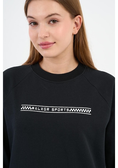 Alexander Gardi Baskılı Regular Fit Sweatshirt Unx-731-00-wn Siyah