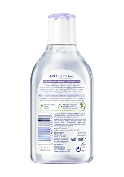 Canlandırıcı Micellar Makyaj Temizleme Suyu Normal Ciltler 400 Ml Yüz Temizleyici