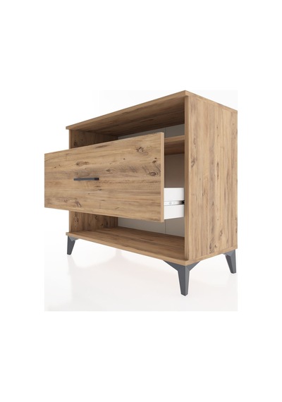 Hyperion Şifonyer Tek Raflı Tek Çekmeceli 88x44x80 Çam-çam Çam