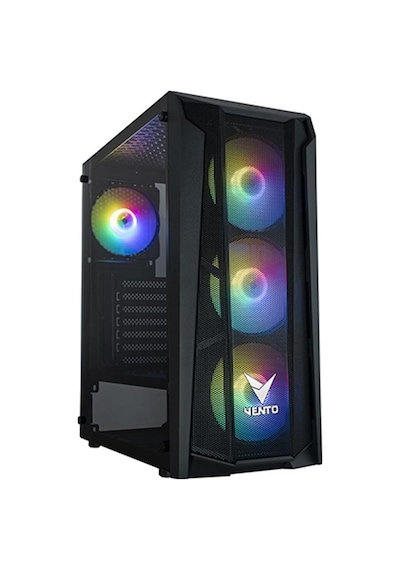 Vento VG15FE 550W 4X120 MM RGB Fan Oyuncu Bilgisayar Kasası Siyah