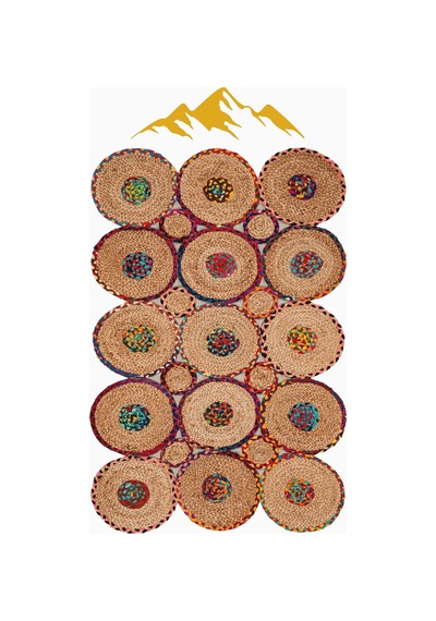 Modern Desenli Lazer Kesim Dijital Baskı Kaymaz Taban Halı H0438 Renkli